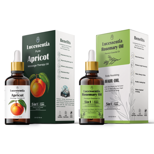 Wellness Combo - Apricot & Rosemary Oil image 1