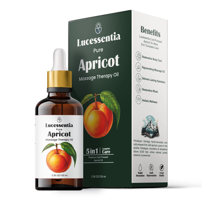 Lucessentia Pure Himalayan Wild Apricot (Chulli/Gutti) cold pressed massage therapy oil