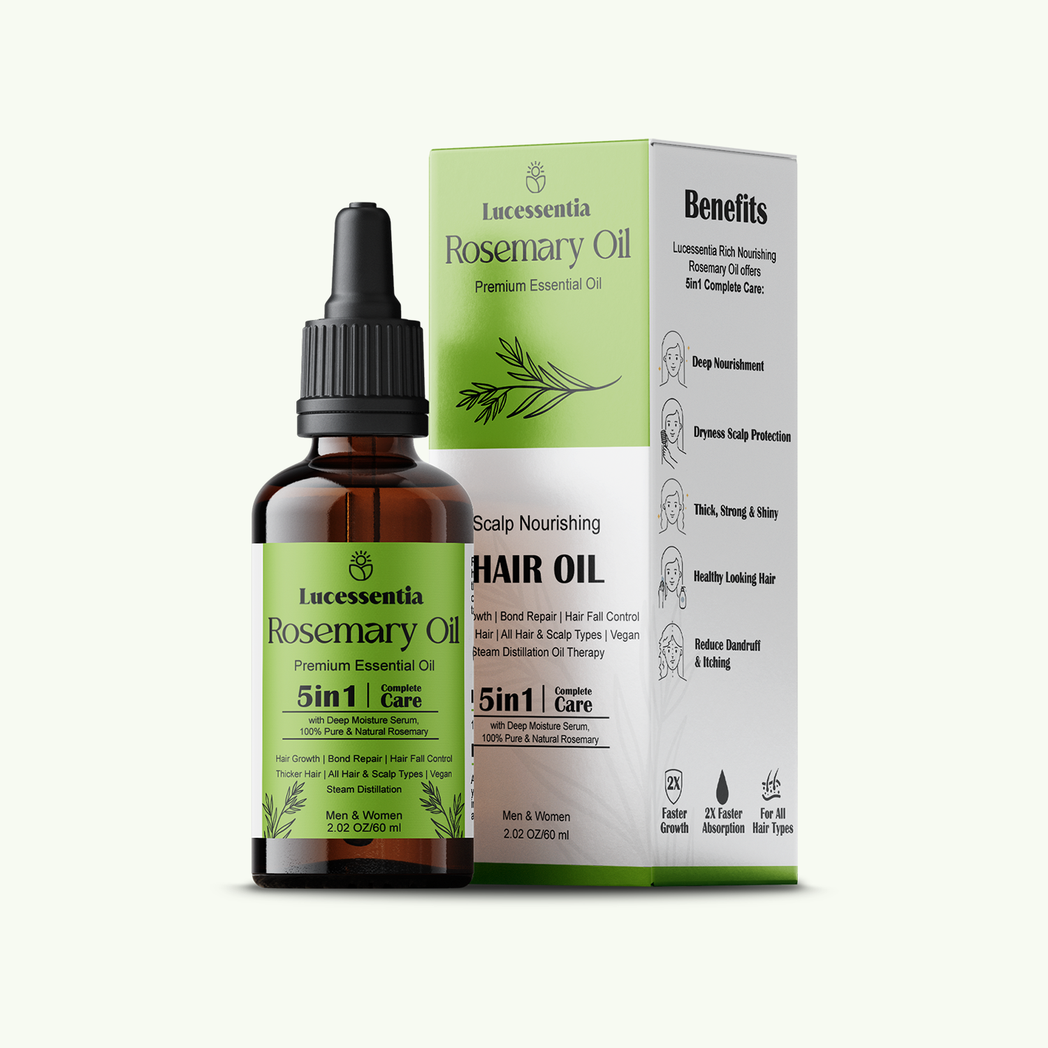 Pure Rosemary Oil for Faster Hair Growth