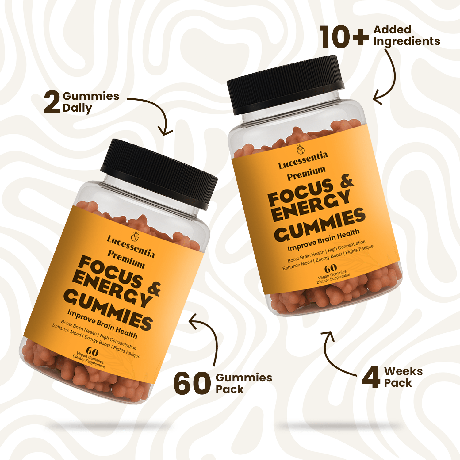 Gummies for Focus, Energy & Concentration